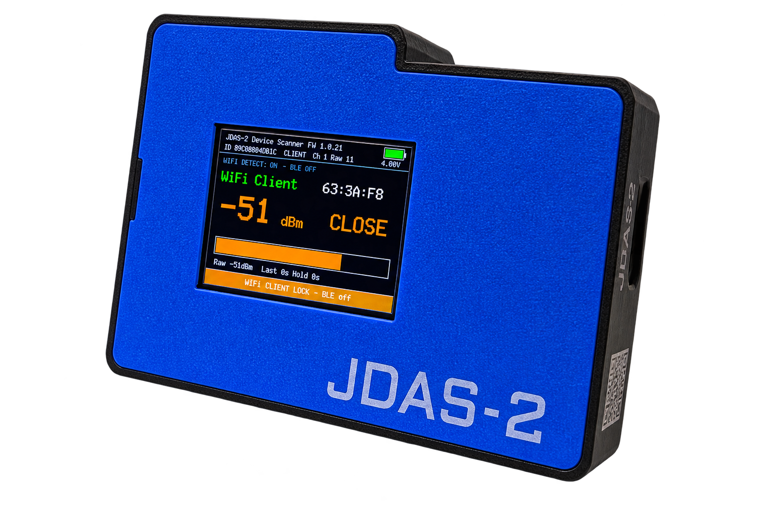JDAS-2 handheld Wi-Fi and Bluetooth survey unit